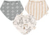 Crane Baby Soft Muslin Baby Bib Set, Adjustable and Absorbent Bandana Style Bibs for Boys and Girls