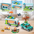 Set 3-IN-1 879PCS 6-12 HOGOKIDS City Camper Van Building with LED Light - Holiday RV Camping Building Toy for Kids
