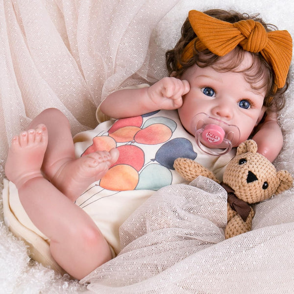Aori Lifelike Reborn Baby Dolls - Realistic 20 Inch Girl Newborn Doll with Gift Box Set for Kids 3+