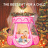 Volscity Princess Castle Girls Play Tent Pop Up Play Tent for Kids Playhouse Toys for Birthday Gift Fairy for Girls