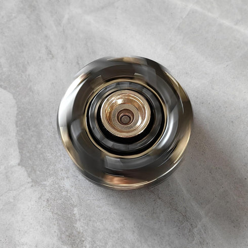 Gray Gold T-Conceal EDC Spinning Top - Magnetic Metal Fidget Slider