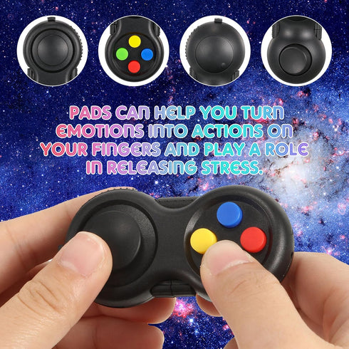 30 8 Pcs Pad Mini Handheld Game Controller Toy Functions Clicker Classic Controller Game Pad for Adult Teens Anxiety