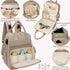 Backpack, CandyHome Diaper Bag Waterproof Stylish Baby Bag with Changing Pad, Large Capacity Travel Essentials Baby