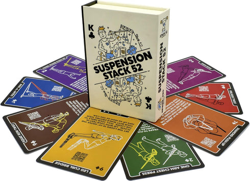 Suspension Exercise Cards for All Trainers, Bodyweight Resistance Workout Game, Video Instructions Included