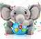 STEAM Life Baby 3-6 Months Boy Gifts, Musical Plush Elephant Toys for Newborn Toddler, Light Up Stuffed Animal