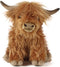 Living Nature Highland Cow Brown Stuffed Animal | Premium Plush Farm Toy