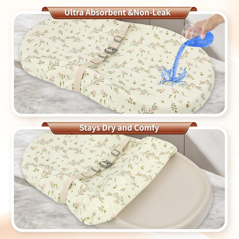 ChildLike 2 Pack 32"x16" Changing Pad Cover for Boys Girls,Ultra Soft Breathable Cotton Diaper Chang Table