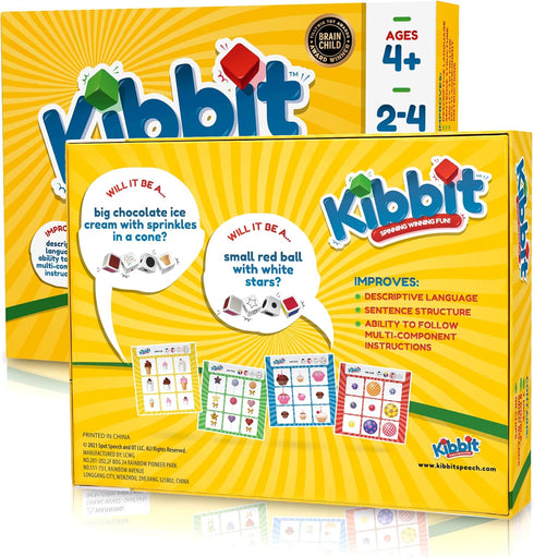 Kibbit - Bingo Style Game for Descriptive Language, Sentence Structure, and Multi-Component Directions
