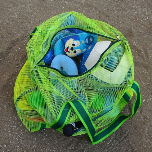 Swimming Leberna Large Beach Bag with Zipper Lightweight Beach Toy Bag Mesh Bag for Pool Sand Toys