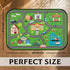 HUXINO 36"x24" Kids Play Mat Rug, Low Pile City Road Traffic Carpet, Educational Toddler Playmat with Farm & Vehicle