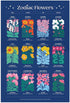 Galison Zodiac Flowers 1000 Piece Puzzle Featuring Artistic Flowers with Zodiac Signs