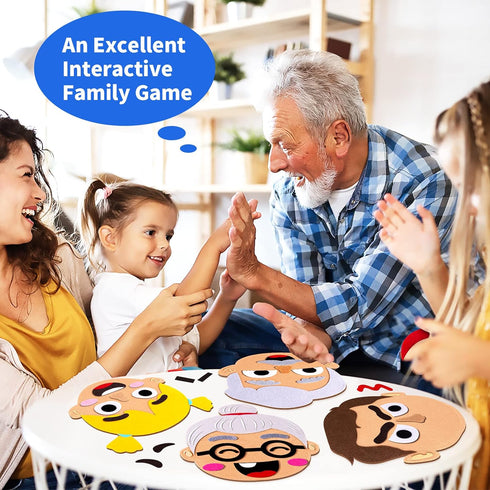 116 6 3+ Craftstory Pcs Feeling & Emotions Busy Board Sensory Toys for Toddlers - Family Face Boards