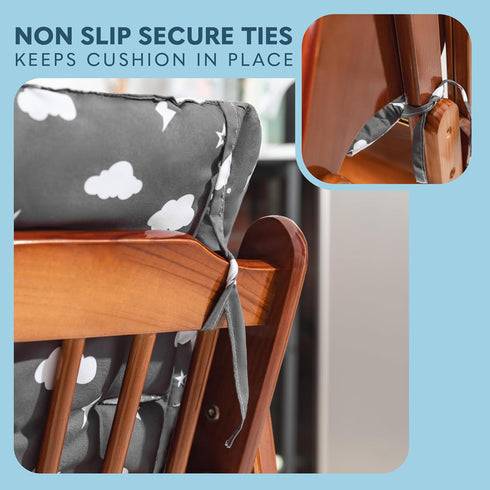 Todays Kids Baby High Chair Cover Pad - Cushion for Wooden high Chairs, High Chair Cover Replacement, Machine Washable