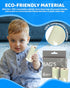 keepigo 6 72 Compostable Disposable Diaper Bags Refills | Rolls, Leak-Proof, XL Biodegradable Baby Poop Bags |