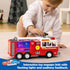 JOYIN LED Fire Truck Toy for Toddlers, Bump and Go Fire Engine with LED Projections, Kids Birthday Gift