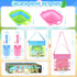 EULRGAUS 6 2 2 2 Beach Toys, PCS Sand Sifter for The Beach, Sand Toys with Collapsible Sand Sifters Sieve, Beach