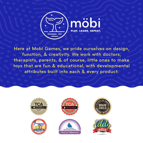 Mobi Gumlii Sensory Teether Baby Rattle Toy - Food Grade Silicone, BPA Free, for Babies 0-6 Months, Pack of 1