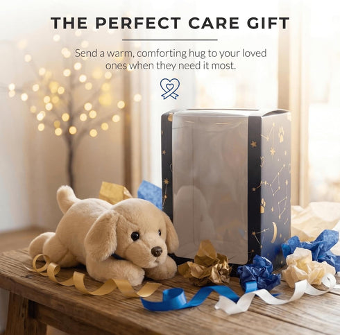 1.7lb 16" Heating Pad Stuffed Animal, Microwavable Dog Plush for Cramps & Anxiety Relief, Golden Retriever Weighted