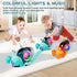 Electronic Crab Toy, Cute Luminous Crab Toys Toddler Crawling Toy with Music and Light Interactive Sensory Toys