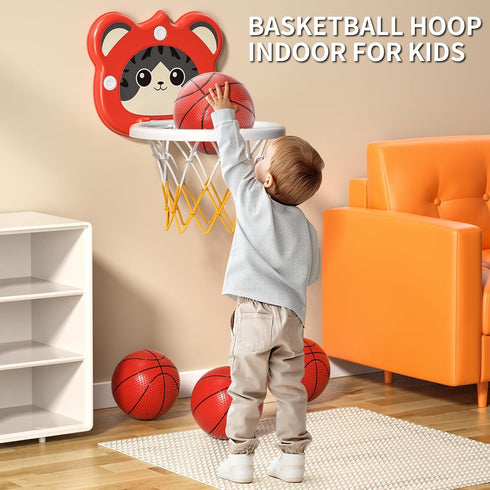 Bennol Toddlers Basketball Hoop, Indoor Mini Basketball Toys for 2-5 Year Old Boys, Birthday Gifts