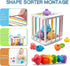 SYUUKH 6 in1 6-12 6-12 12pc 2 Montessori Baby Toys MonthsMontessori Toy for Babies MonthsIncl Building Blocks &Silicone