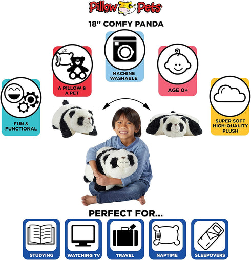 Comfy Panda - Pillow Pets Originals 18" Stuffed Animal Plush Toy