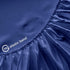 2 Pack Satin Mini Crib Sheets for Baby Hair, Ultra Soft Fitted Mini Crib Sheet for Baby, Machine Washable Grey & Navy