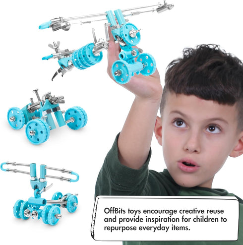 Build Your Own Airplane Model Kits - AirBit Transport STEM Toys for Boys & Girls Ages 8-12, Educational Building Toys