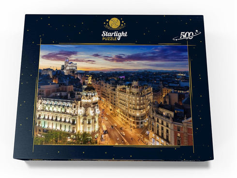 MyPuzzle Premium 500 Piece Jigsaw Puzzle for Adults - Madrid Skyline Spain