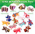 Honoson 24 3D 3D Pcs Printed Axolotl Fidget Toy Printed Small Animal Toy Flexible Cute Articulating Pet Stress Relief