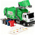 LOVEPOSELY Kids Garbage Recycling Truck Toy, Green Pull-Back Truck Model with Sound &