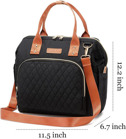 Backpack KYALOU Small Diaper Bag, Mini Baby for Mom, Multi-function Waterproof Travel Tote for Booys and Giirls (Black)