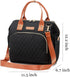 Backpack KYALOU Small Diaper Bag, Mini Baby for Mom, Multi-function Waterproof Travel Tote for Booys and Giirls (Black)
