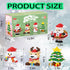 Christmas Building Blocks Sets 4 in 1, Compatible for Lego Micro Blocks, Holiday Present for Kids
