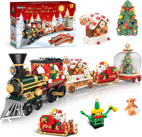 AuroTops Christmas Building Block Set,1041 PCS Building Blocks for Kids Ages 8+