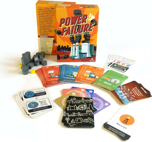 Power Failure: A Strategy Card Game about Power Plants and Energy Generation – Science Board Game on Nuclear, Renewable, and Fossil Fuels - Educational STEM Board Game for Gamers, Adults and Families