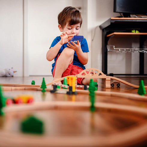 16 16 Train Noisemaker with Sounds, Train Whistles, Horns, Conductor and Engine Noises, Portable Electronic Sound Maker