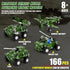 Model Building Kits, Metal Military Toys Model Kit, 4 in1 Erector Sets for Boys Age 8-12, Military Vehicles & Aircraft STEM Building Toys Metal Model