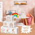 Vertintong 6 1.6 Inch Pcs Inspirational Boho Rainbow Nursery Decor Baby Wooden Blocks Sun Clouds Butterfly Decor