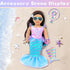 18 Inch Set,Included 2 American Doll Makeup Accessories and Mermaid Clothes Pieces Clothes,Mermaid Messenger