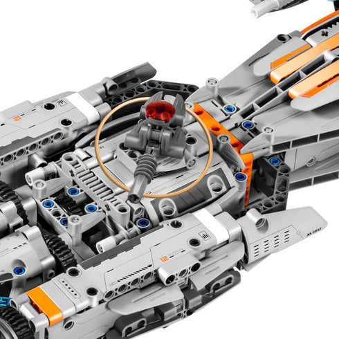 STEM Mechanical Engineering Building Toy, 955 Pcs Starcraft Take Apart Building Blocks, DIY Learning Construction Kit