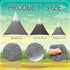 3 Shellwei Pcs Mountain Shaped Decorative Pillow Sherpa Cute Nursery Playroom Pillow Grey and White Nursery Accessories