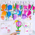 24 Sets Summer Winlyn Potted Flower Craft Kits DIY Potted Flower Ornaments Decorations Tulip Sunflower Foam Stickers
