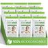 Baby Green Wipes Unscented compostable Organic Biodegradable Travel Pack (12 Packs of