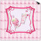 VIIJJUE Coquette Pink Bow Mahjong Mat 31.5 x 31.5 in, Cute Girly Pink