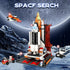 BIZNESMEN 704 Set, 4-in-1 6-12, PCS Space Shuttle Exploration Rocket Launch Center Block STEM Aerospace Rocket Building