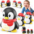 Pobaiyi Baby Toys 6-12 Months Musical Dancing Talking Penguin Tummy Time Toys Set