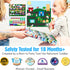 14PC 18M+ Potty Training Reward System - Wooden Stacking Blocks with Car and Truck Themed, Montessori Behavior System