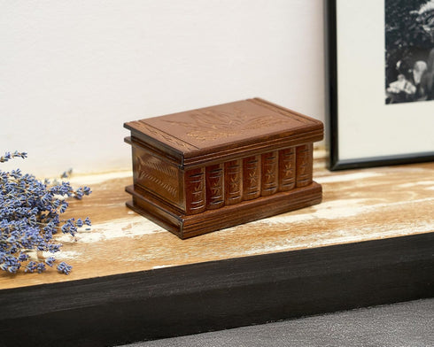 Puzzle Box - Secret Wooden Puzzle Box with Hidden Compartments for Money and Gift Cards