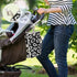 WELLDAY Boho Leopard Portable Diaper Changing Pad - Waterproof Foldable Baby Diaper Changing Pad with Built-in Pillow